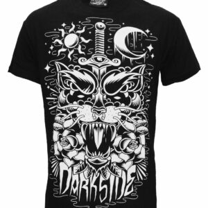 Darkside Panther Tattoo T-shirt Black